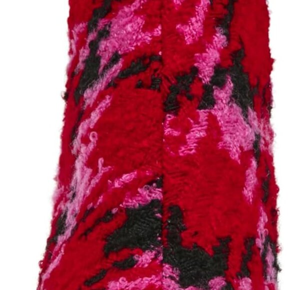 Women's Kitten Heels Shimmer Houndstooth Pointed Toe 2.5 Inch Fuchsia Size 7.5 - Picture 2 of 8